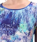 Bluza lejera cu fata din matase naturala imprimata