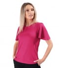 Bluza eleganta din jerse elastic cu maneci ample