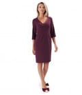 Rochie office cu lant decorativ la decolteu