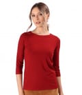 Bluza din jerse elastic cu maneci 3/4