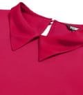 Bluza cu maneci lungi din satin de viscoza