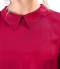 Bluza cu maneci lungi din satin de viscoza