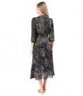 Rochie midi din viscoza imprimata cu motive florale