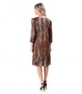 Rochie lejera din matase naturala cu animal print