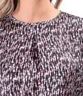 Bluza lejera din satin imprimat