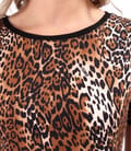 Bluza din jerse elastic cu animal print