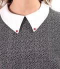 Bluza eleganta din viscoza imprimata cu picouri