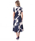 Rochie midi din viscoza imprimata cu motive florale