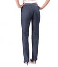 Pantaloni drepti din bumbac cu elastan tip denim