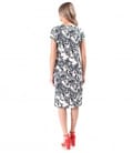 Rochie lejera din viscoza cu in imprimat cu motive paisley