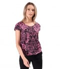 Bluza eleganta din bumbac elastic imprimat cu motive paisley