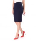 Fusta office din stofa elastica cu viscoza