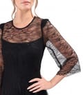Rochie eleganta din dantela fina cu motive florale