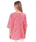 Bluza oversize cu in imprimata cu motive florale