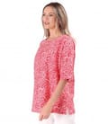 Bluza oversize cu in imprimata cu motive florale