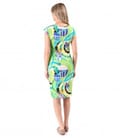 Rochie din jerse elastic imprimat