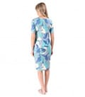 Rochie din jerse elastic imprimat cu motive florale
