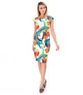 Rochie din jerse elastic imprimat