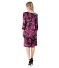 Rochie lejera din matase naturala imprimata cu motive paisley