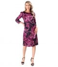 Rochie lejera din matase naturala imprimata cu motive paisley