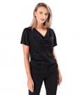 Bluza eleganta pe bie din saten de viscoza
