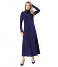 Rochie lunga din jerse elastic cu viscoza