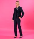 Pantaloni drepti din stofa elastica