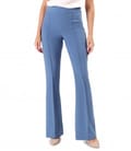 Pantaloni evazati din stofa elastica cu viscoza