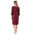Rochie office din stofa cu lana si matase