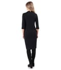 Rochie midi din jerse plin cu lana virgina
