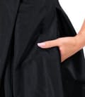 Rochie evazata din tafta cu corset cu bretele