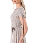 Rochie eleganta din viscoza imprimata cu picouri