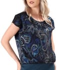 Bluza eleganta imprimata cu motive paisley