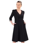 Rochie office clos din stofa elastica cu viscoza