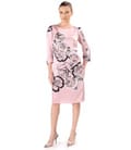 Rochie lejera din matase naturala imprimata cu motive florale