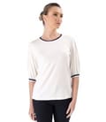 Bluza eleganta din jerse elastic cu maneci 3/4