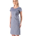 Rochie office din bumbac elastic tip denim