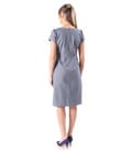 Rochie office din bumbac elastic tip denim