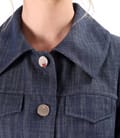 Sacou din bumbac tip denim