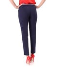 Pantaloni eleganti pana din stofa elastica