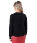 Cardigan tricotat din lana cu casmir cu nasturi pe fata