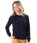 Cardigan tricotat din casmir cu matase natural si lana