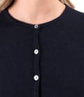 Cardigan tricotat din casmir cu matase natural si lana