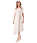 Rochie midi tricotata cu viscoza