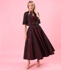 Bolero elegant din tafta cu efect changeante