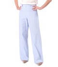 Pantaloni lejeri din in cu bumbac imprimat cu dungi