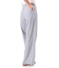 Pantaloni lejeri din in cu bumbac imprimat cu dungi