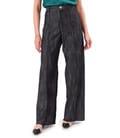 Pantaloni largi din bumbac tip denim