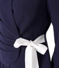 Sacou elegant din stofa elastica cu viscoza cu falduri pe fata