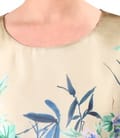 Bluza eleganta tip fluture din voal imprimat